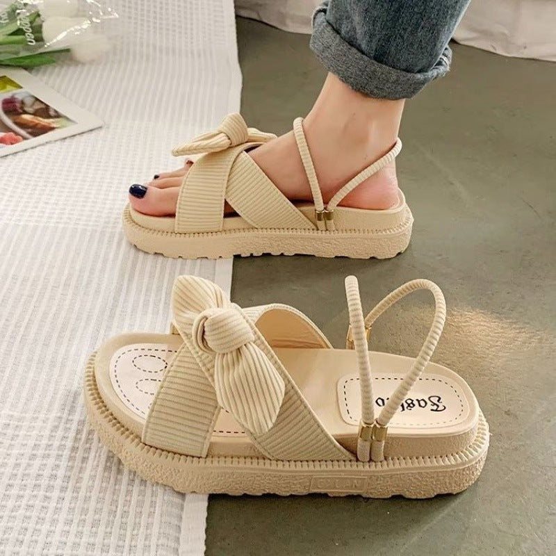 Women's Two-Wear Flat Platform Sandals | EVA Slip-On Open-Toe Sandals